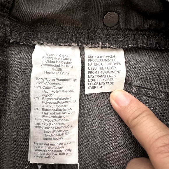 Madewell 9” Mid Rise Skinny Black/Gray Jeans Size25 - Picture 10 of 14